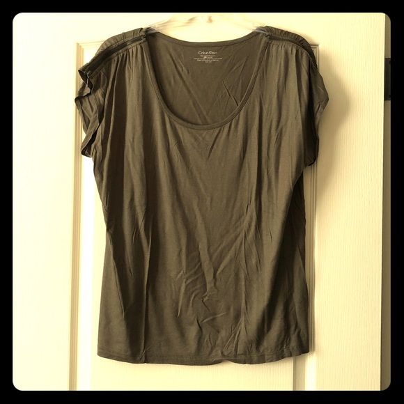 Calvin Klein Tops - Olive green top